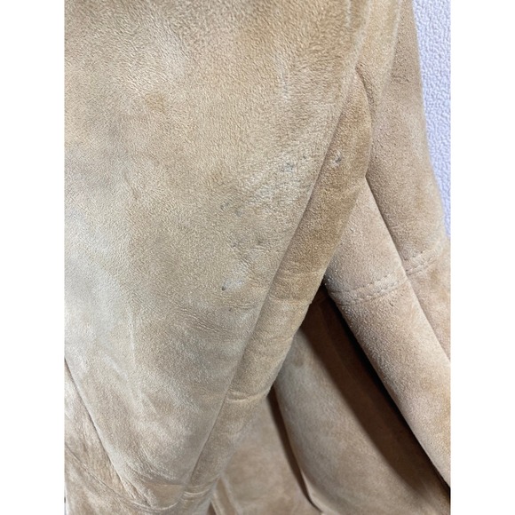 Vtg Eddie Bauer Expedition Outfitter Sheepskin Shearling New Wool Coat 44 READ - Picture 11 of 12